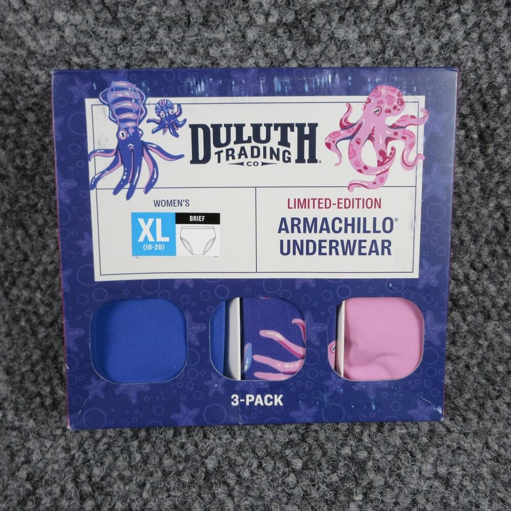 Duluth Trading Panties Womens XL Multicolor Brief Microfiber 3 Pack NWT